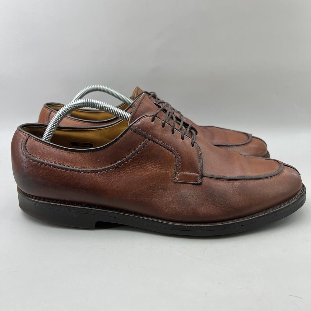 Allen Edmonds Stockbridge Oxfords Men‎ Size 11.5 D Brown Leather Split Toe Shoes